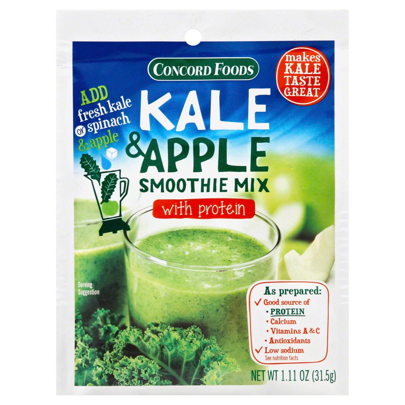 Concord Foods Kale & Apple Smoothie Mix Shop Shakes & Smoothies at HEB