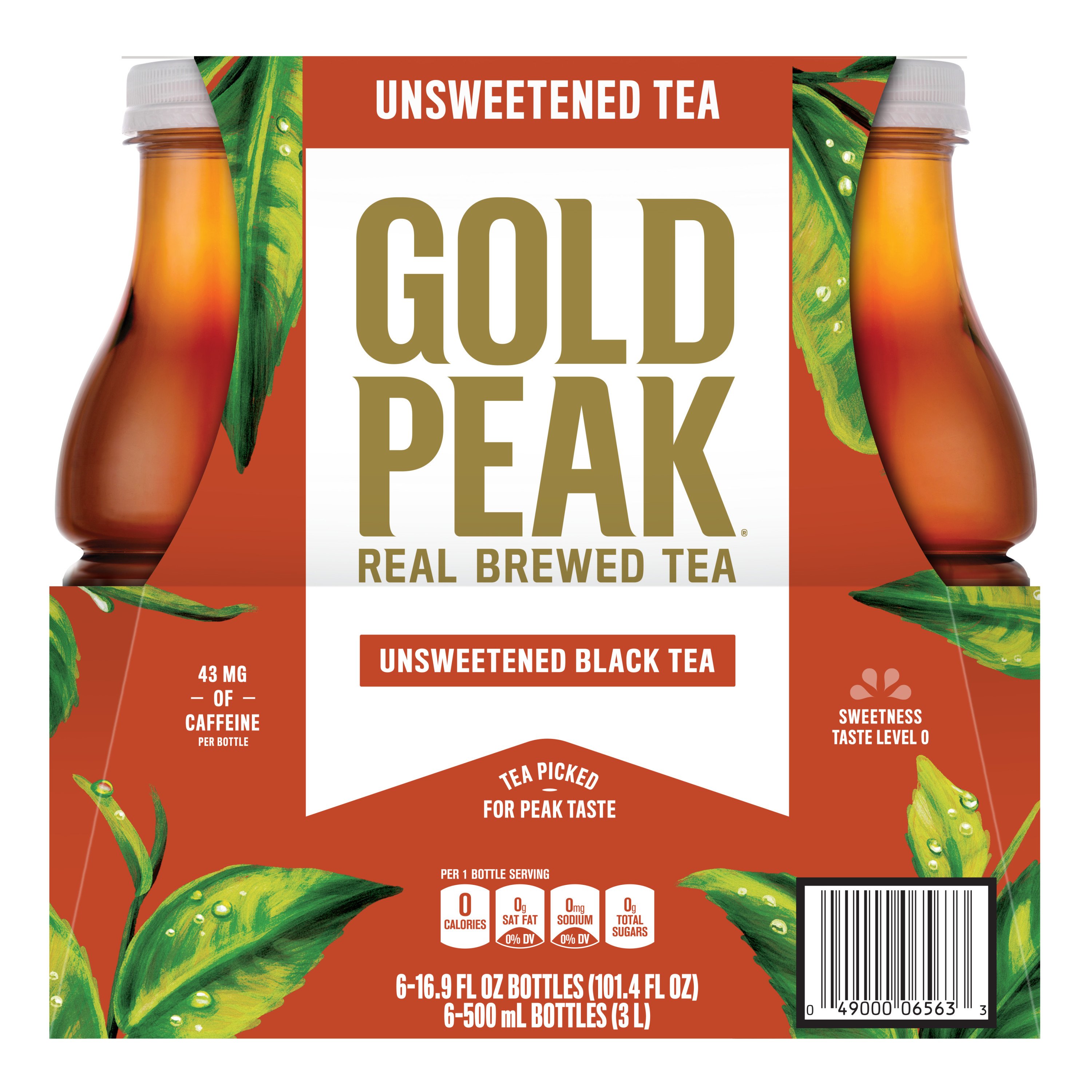 Gold Peak Unsweetened Black Iced Tea Drink Shop Tea at HEB