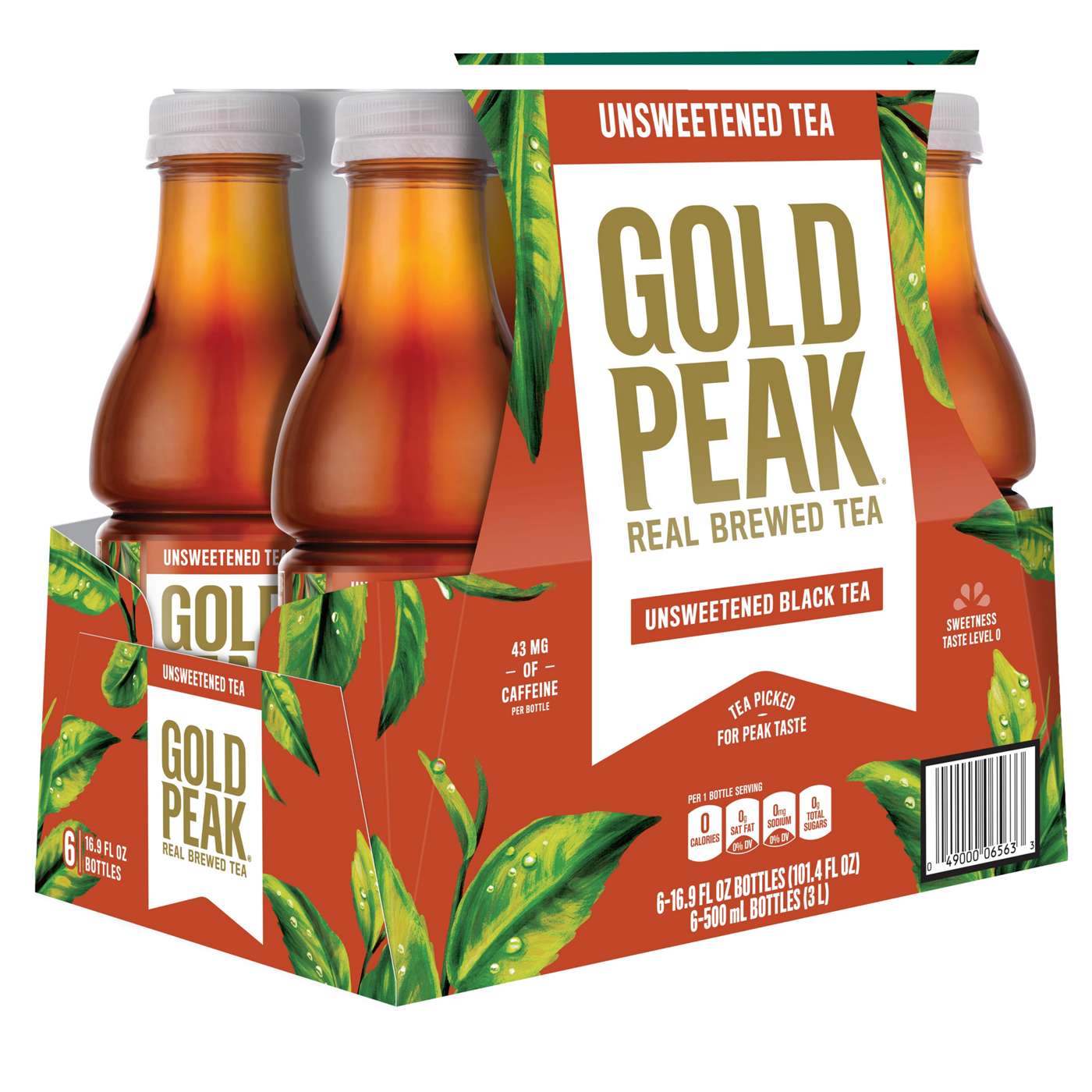 Gold Peak Unsweetened Black Tea 16.9 oz Bottles; image 5 of 8