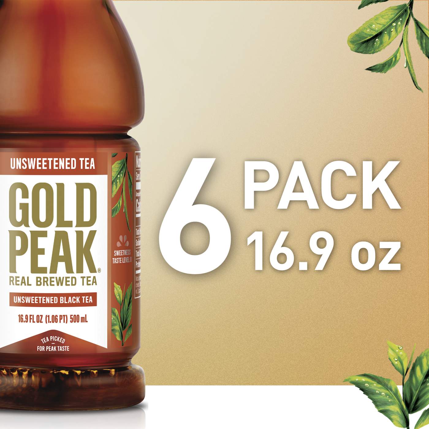 Gold Peak Unsweetened Black Tea 16.9 oz Bottles; image 6 of 8