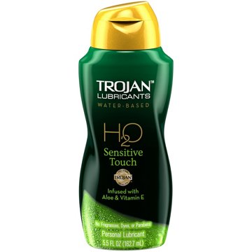 Trojan H2O Sensitive Touch Lubricant, 5.5 oz