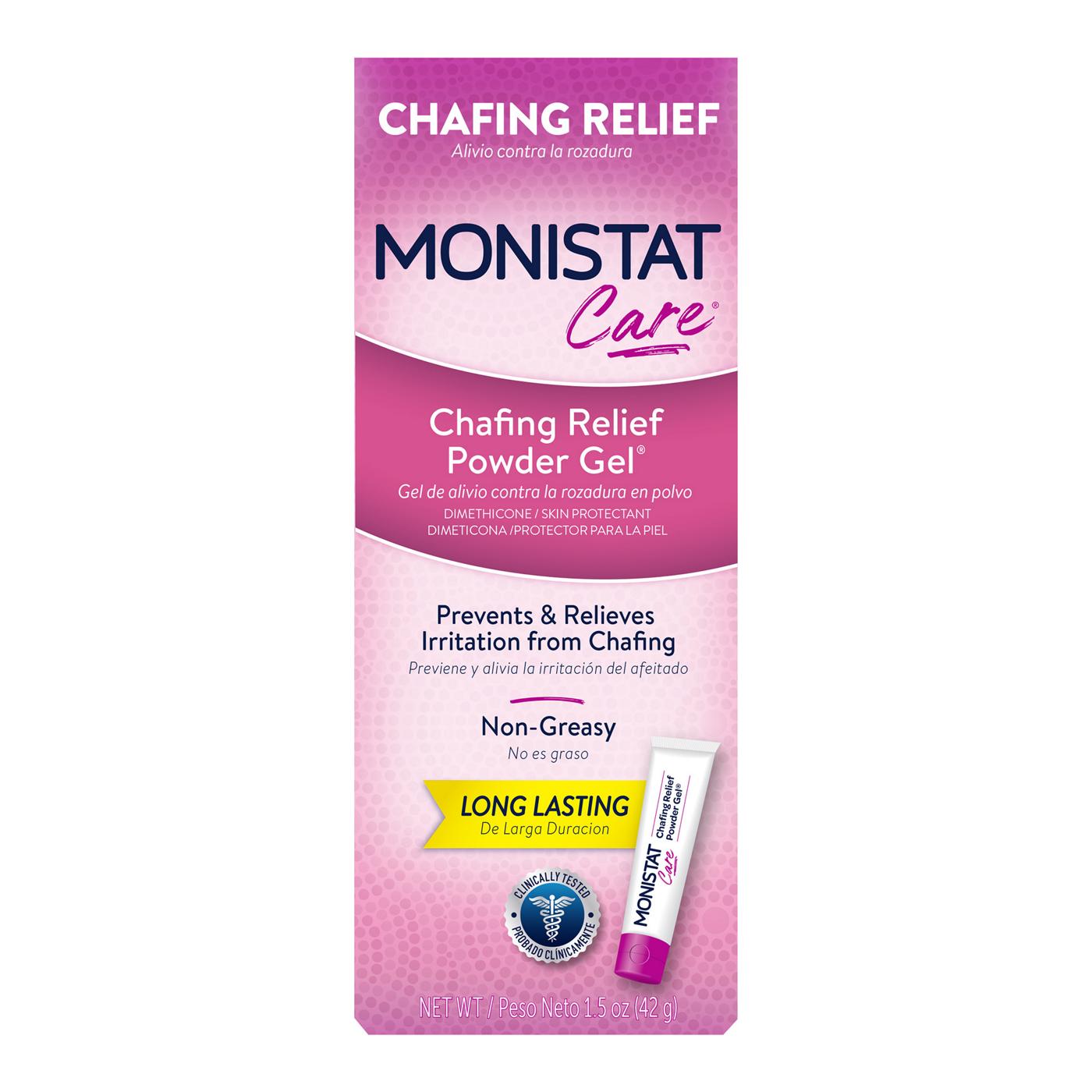 Monistat Chafing Relief Powder Gel, Anti-Chafe Protection - Shop