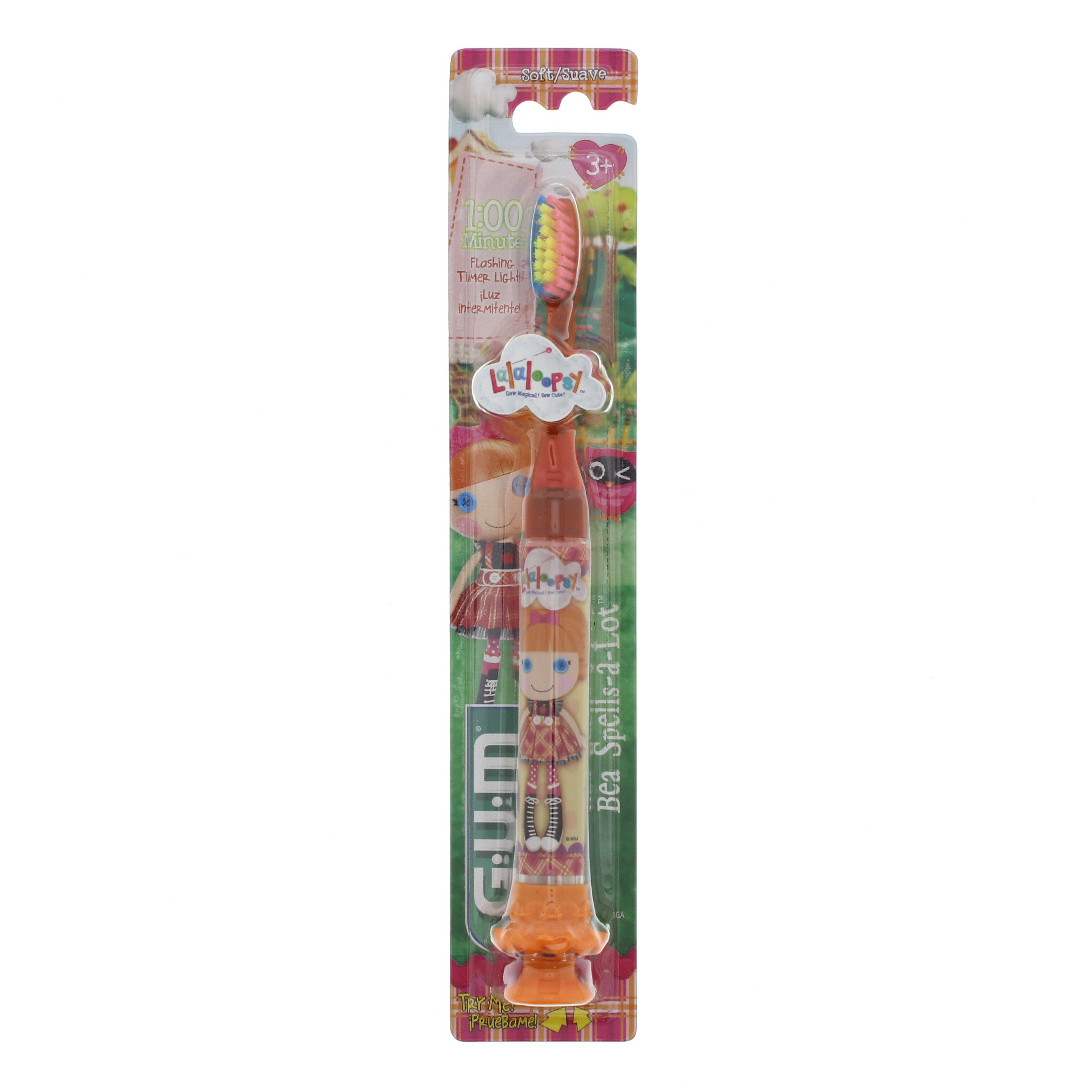 G-U-M Lalaloopsy Timer Light Soft Toothbrush, Assorted Characters ...