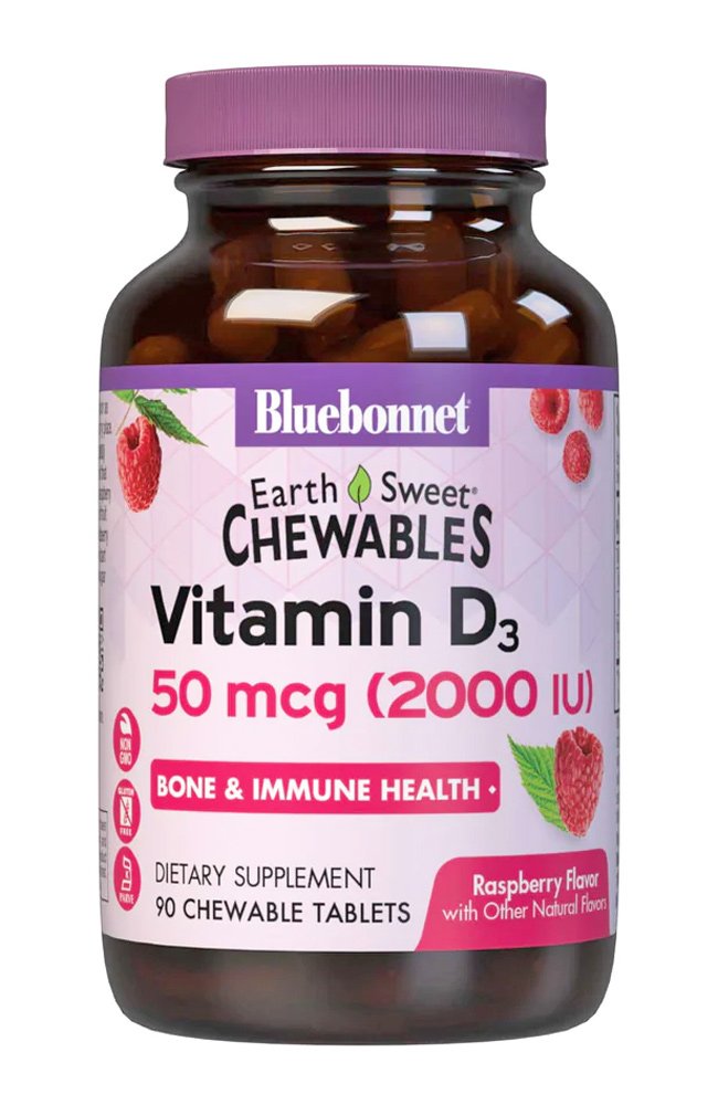Earth Sweet Chewable Vitamin D3 2000 IU Shop Vitamins AZ