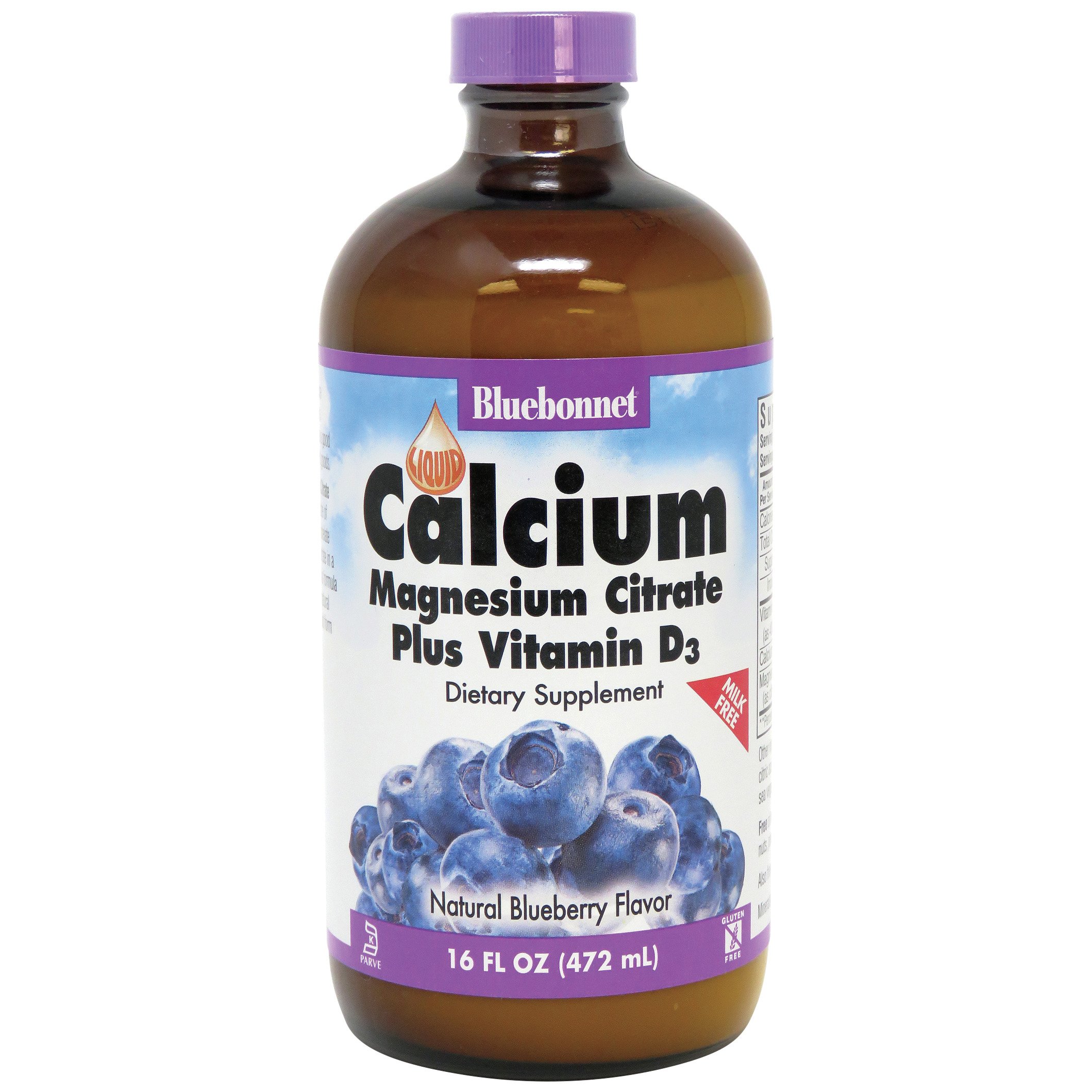 Bluebonnet Liquid Calcium Magnesium Citrate Plus Vitamin D3 - Shop 