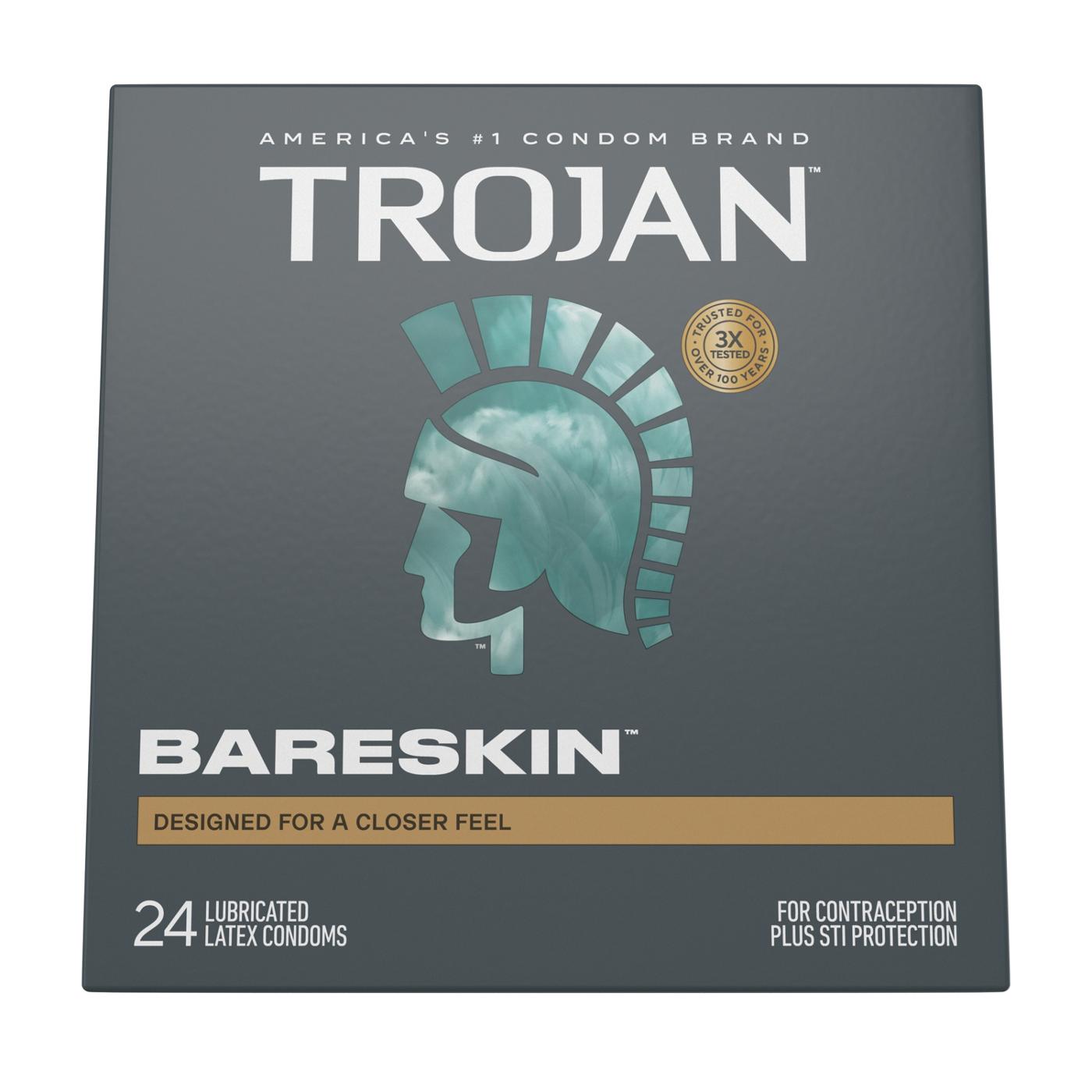Trojan BareSkin Lubricated Condoms; image 1 of 7