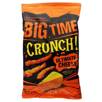 Big Time Crunch! Cheese-Flavored Snacks - Ultimate Cheese, 9 oz
