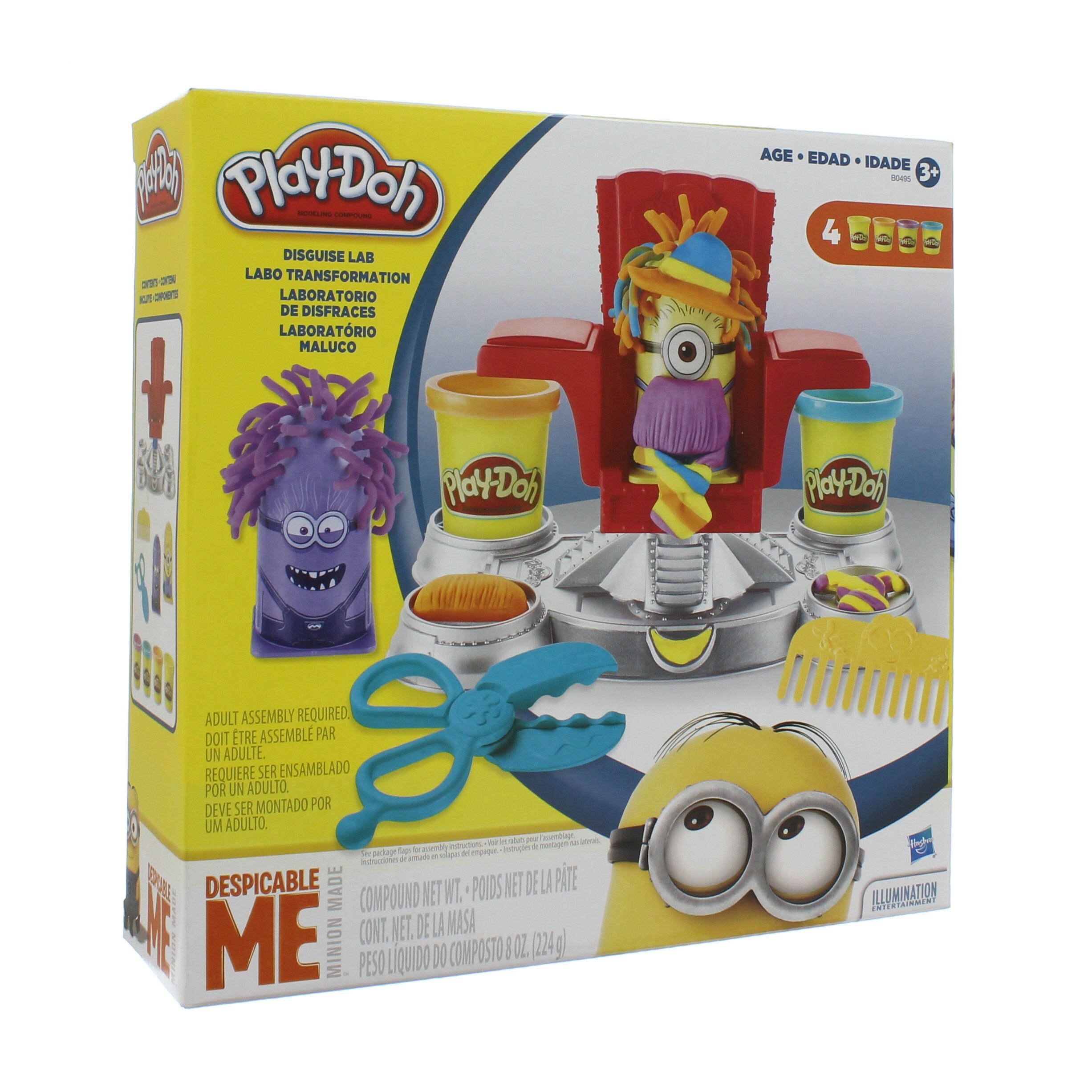 Lot Of 3 Play Doh Kitchen Sets Fun Factory, Fuzzy Pet Salon, Despicable Me  New