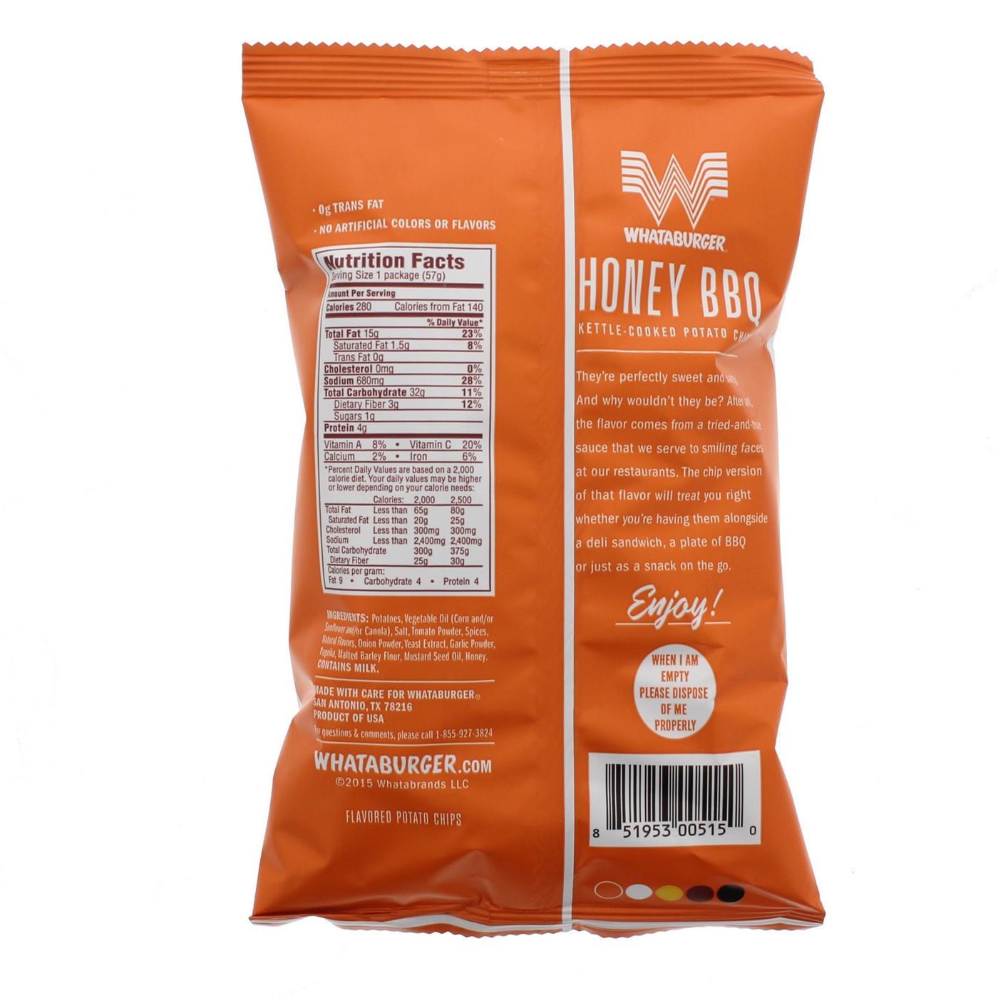 Whataburger Honey BBQ Kettle Cooked Potato Chips; image 2 of 2