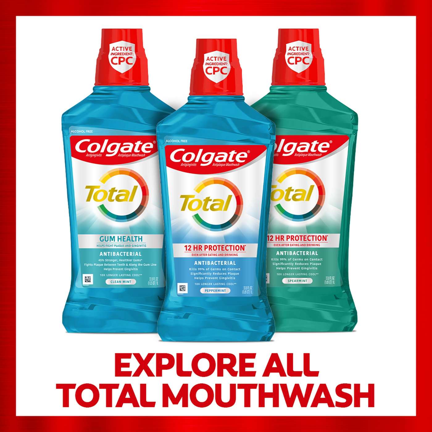 Colgate Total Gum Health Mouthwash - Clean Mint; image 3 of 7