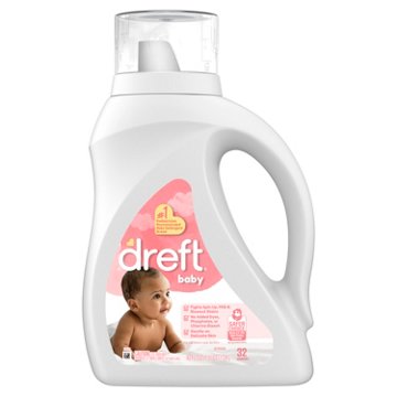 Dreft Baby Liquid Laundry Detergent for Babies, 32 Loads