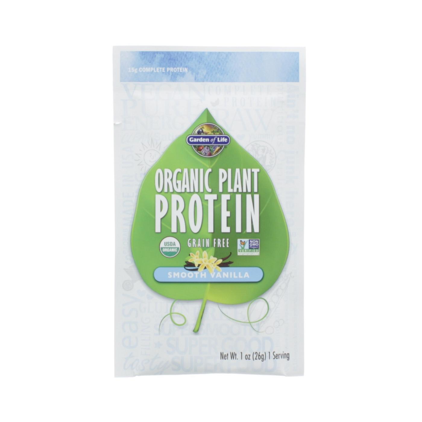 Garden of Life Organic Plant Protein Vanilla Powder; image 1 of 2