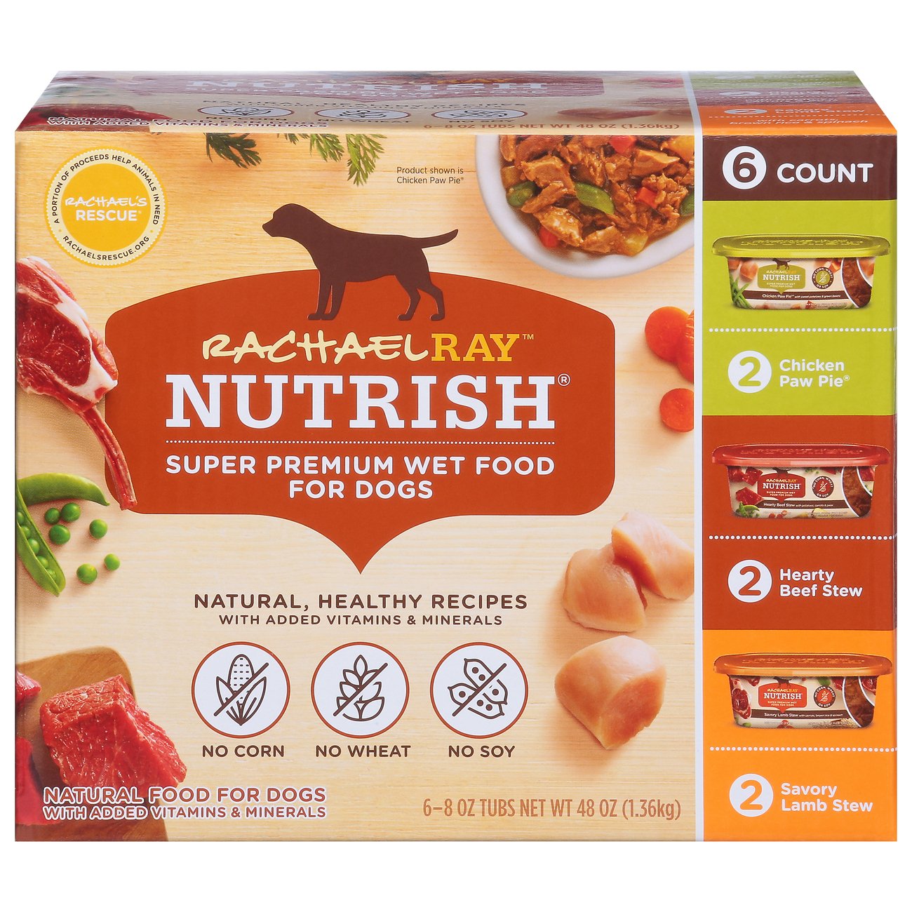 Rachael Ray Nutrish Natural Wet Dog Food Variety Pack ...