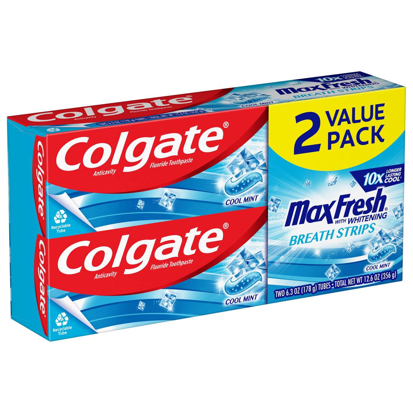 Colgate Max Fresh Anticavity Toothpaste 2 pk - Cool Mint; image 8 of 14