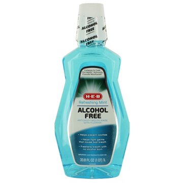 H-E-B Alcohol Free Mouth Rinse – Refreshing Mint, 33.8 oz