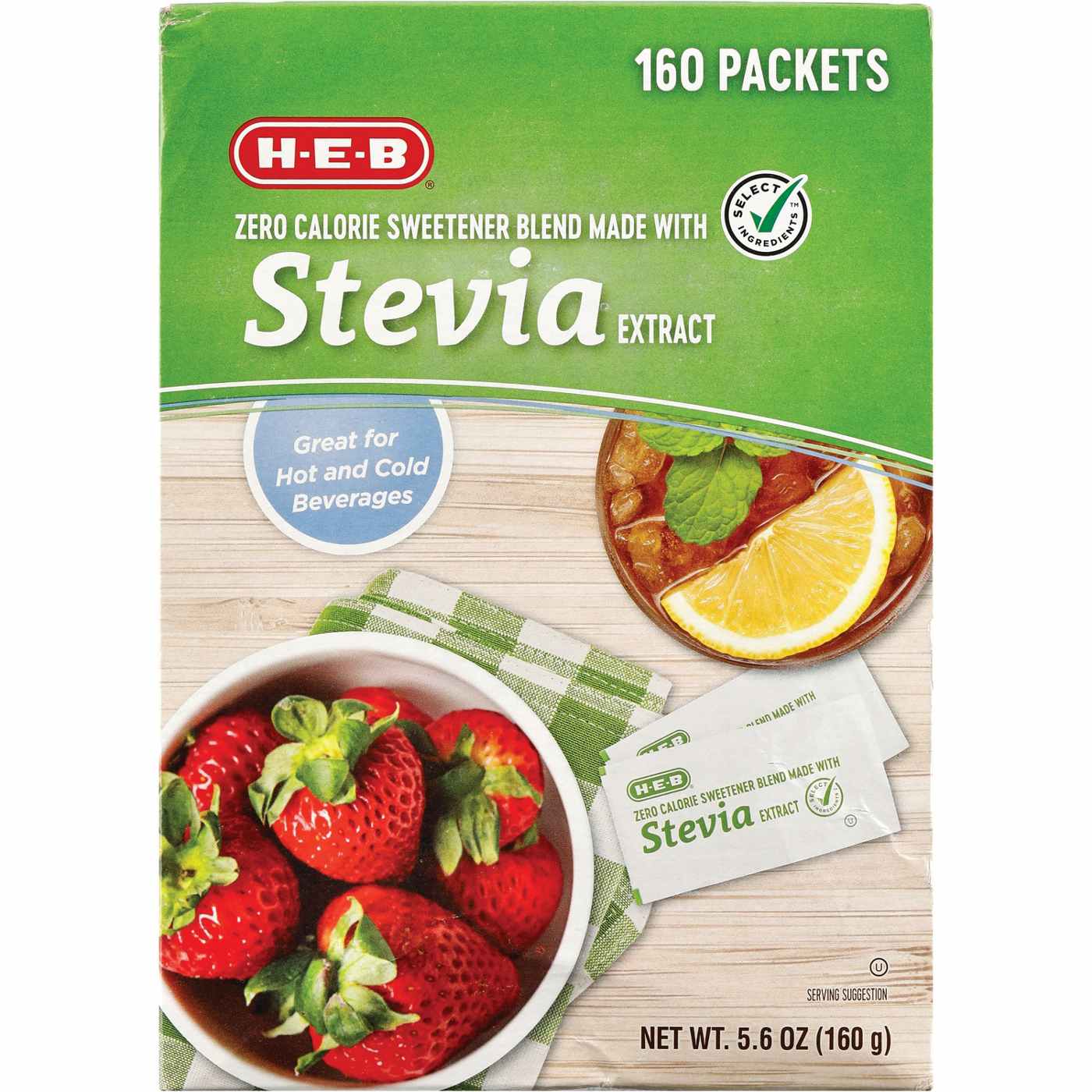 H-E-B Zero Calorie Stevia Blend Sweetener Packets; image 1 of 2