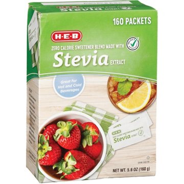 H-E-B Zero Calorie Stevia Blend Sweetener Packets, 160 ct