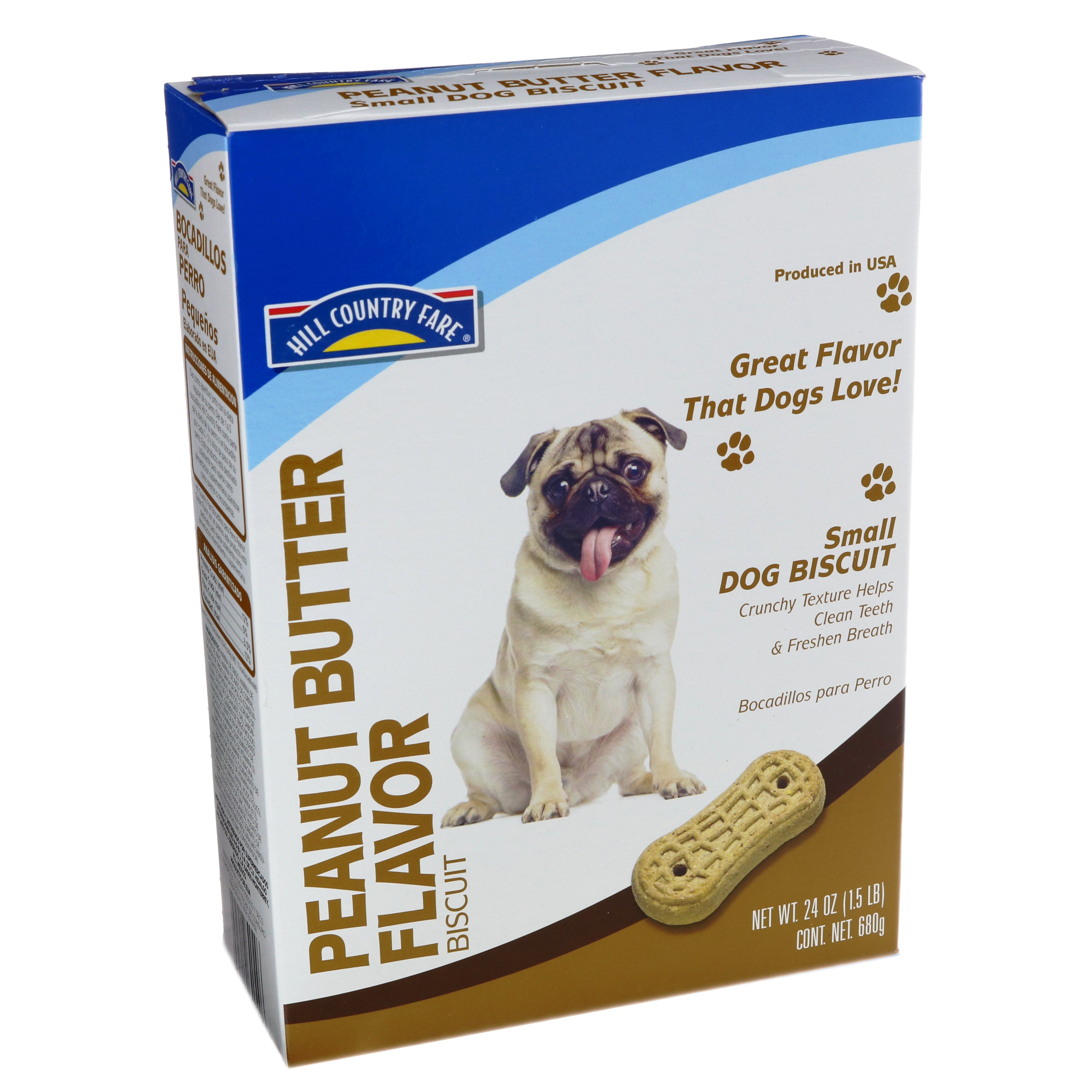 Hill Country Fare Peanut Butter Flavor Small Dog Biscuits - Shop Dogs at H-E-B