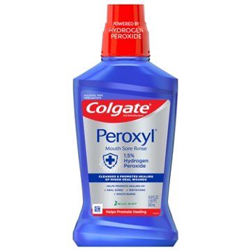 Colgate Peroxyl Mouth Sore Rinse - Mild Mint, 16.9 oz