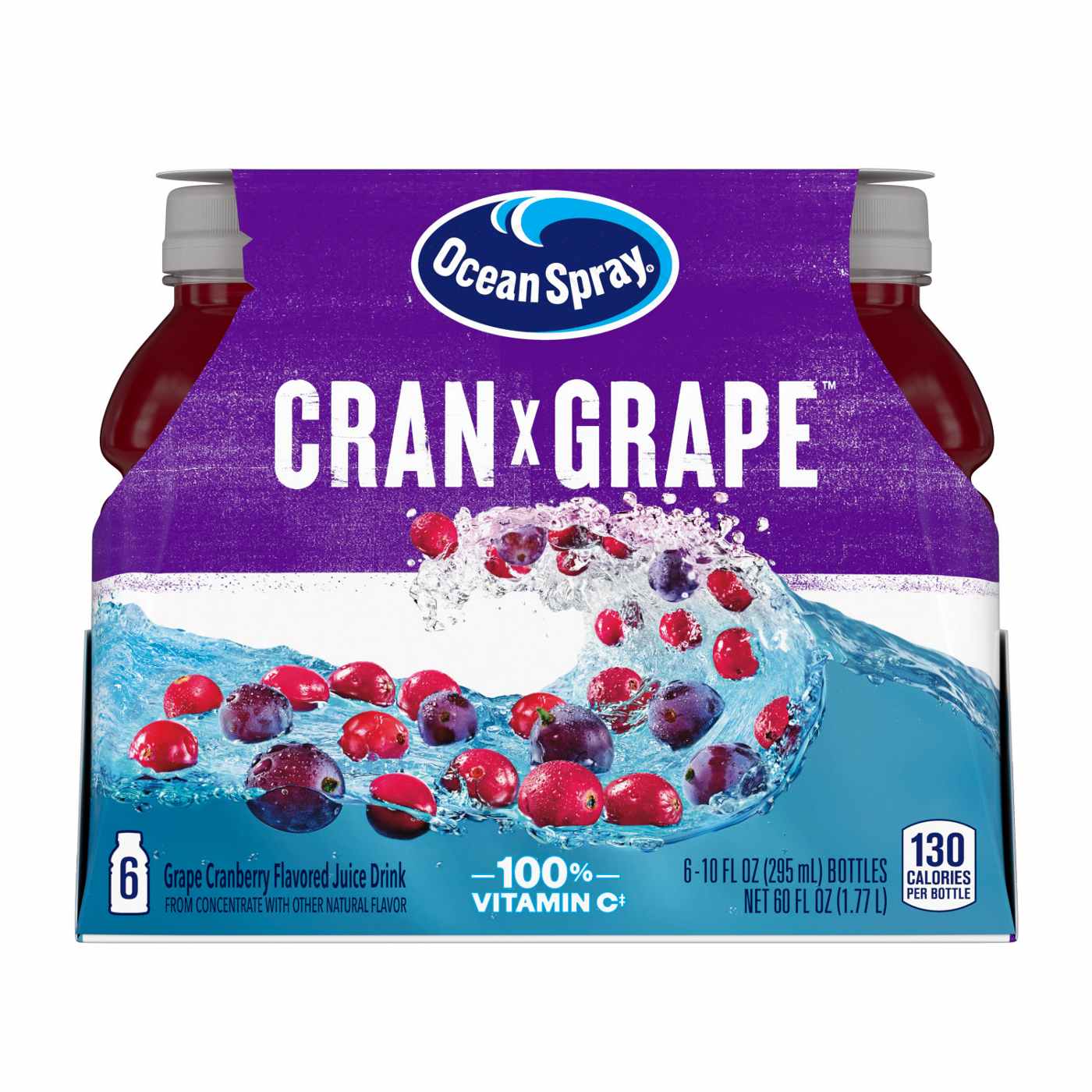Ocean Spray Cran-Grape Juice 10 oz Bottles; image 4 of 5