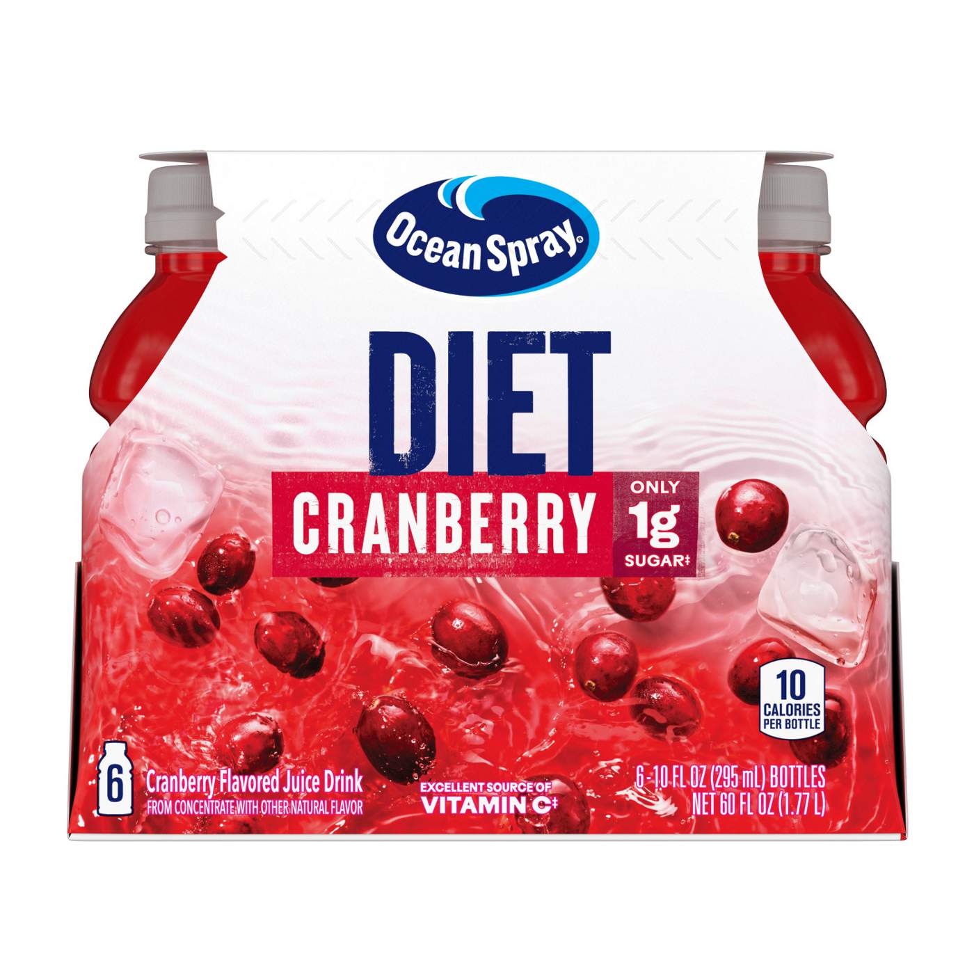 Ocean Spray Diet Cranberry Juice 10 oz Bottles; image 4 of 4
