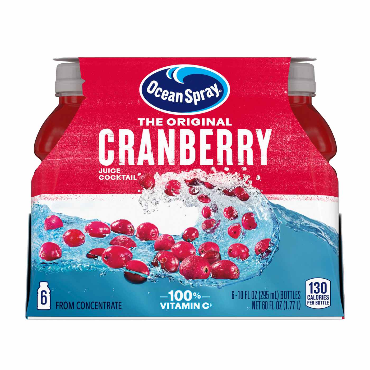 Ocean Spray Cranberry Cocktail Juice 10 oz Bottles; image 6 of 7