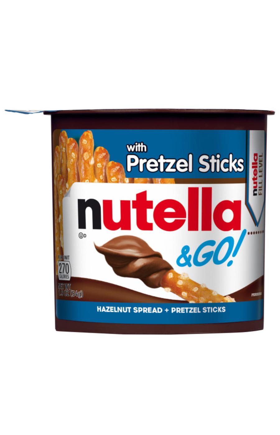 Nutella & Go! Chocolate Hazelnut Spread & Pretzel Sticks; image 1 of 8