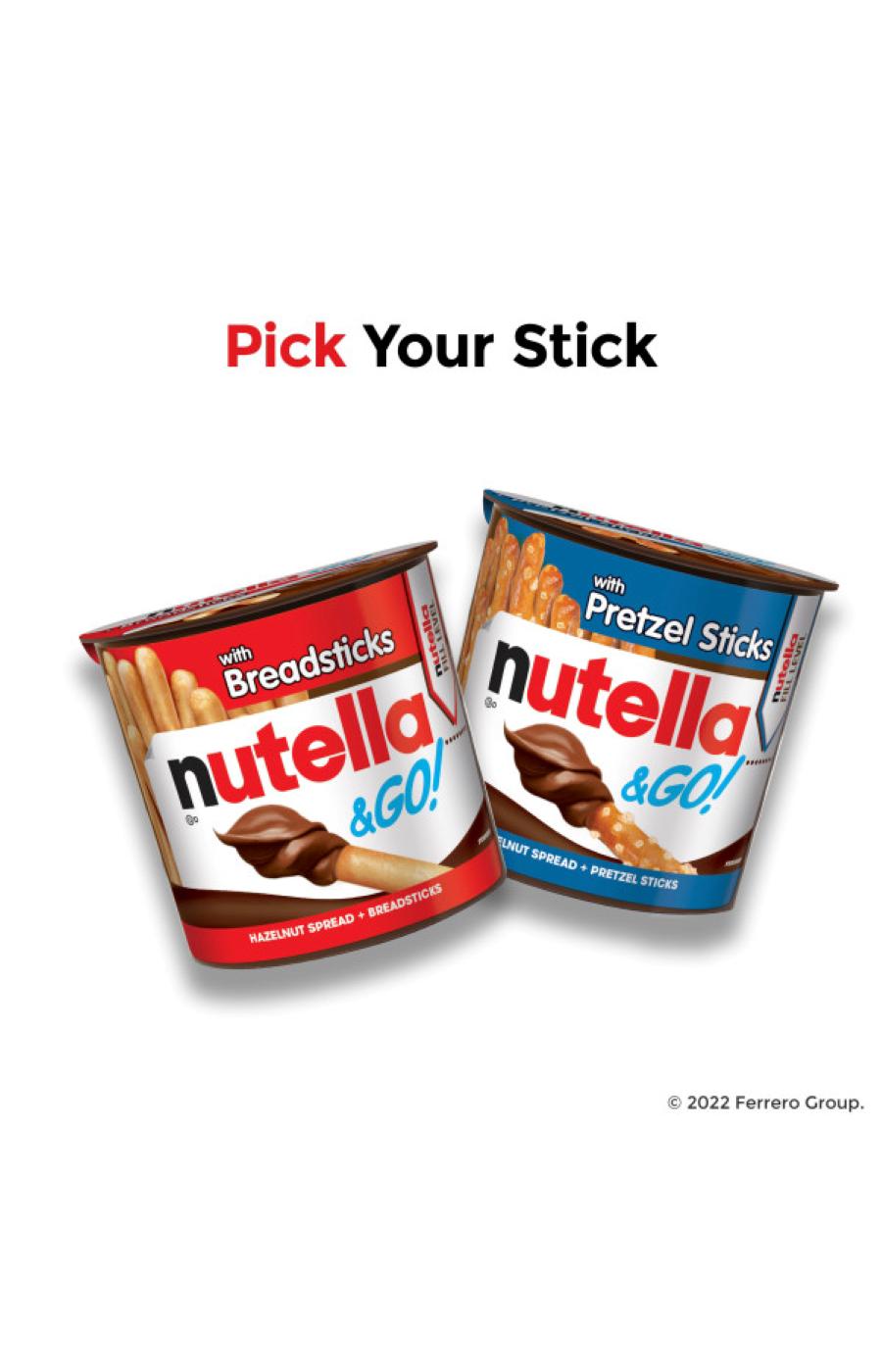 Nutella & Go! Chocolate Hazelnut Spread & Pretzel Sticks Shop Peanut