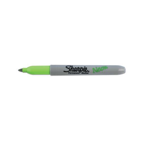Sharpie Fine Point Permanent Marker, Neon Green Shop School & Office