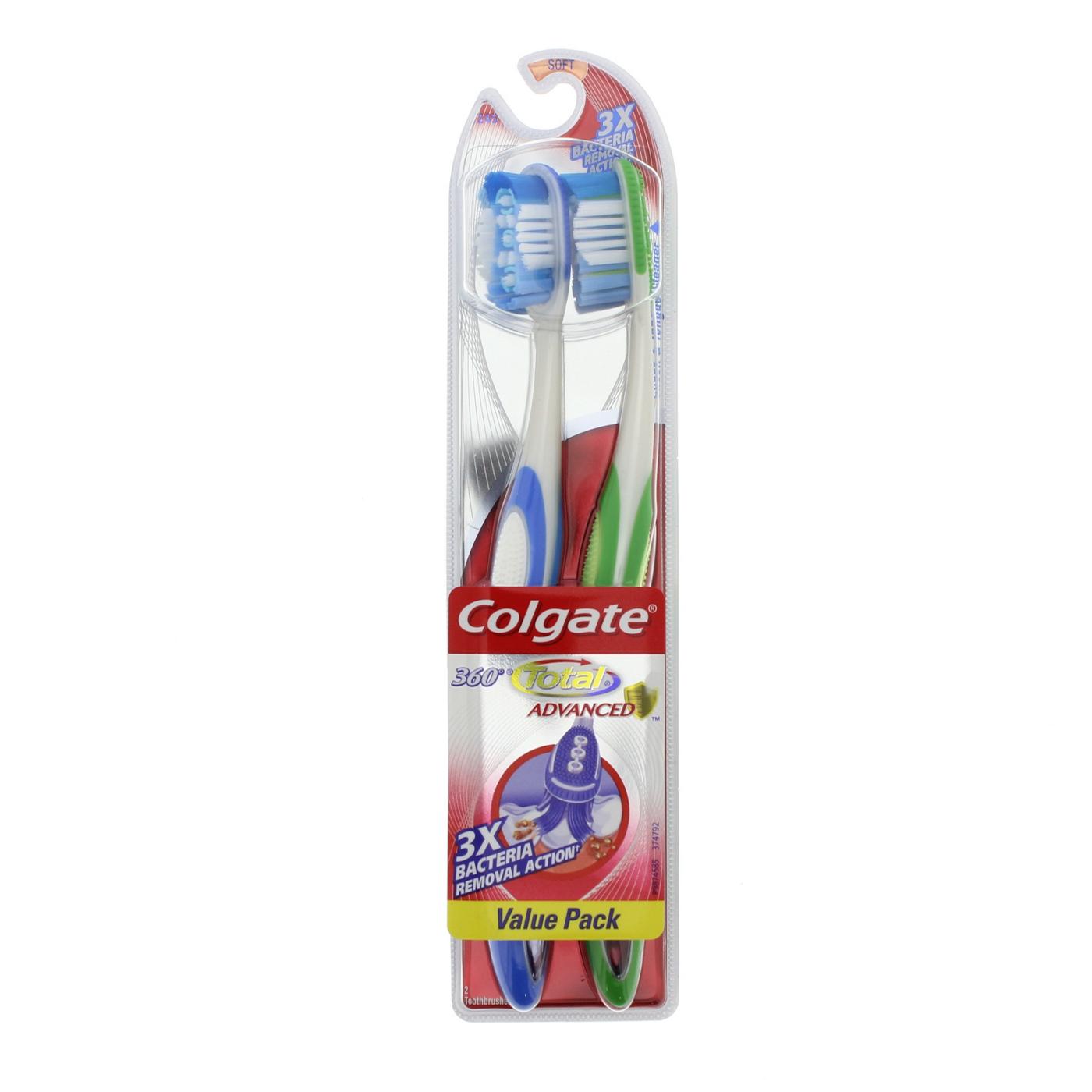 Colgate 360 Total Advanced Toothbrush, Soft - Colors May Vary; image 4 of 4