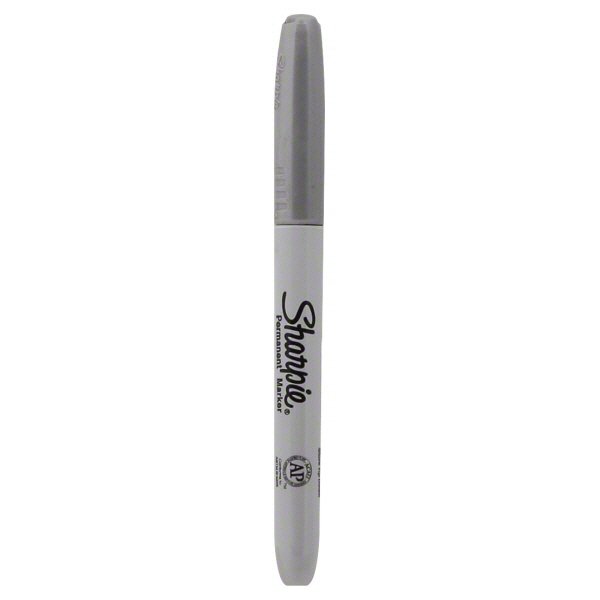 Sharpie Fine Point Permanent Marker, Metallic Silver Shop School
