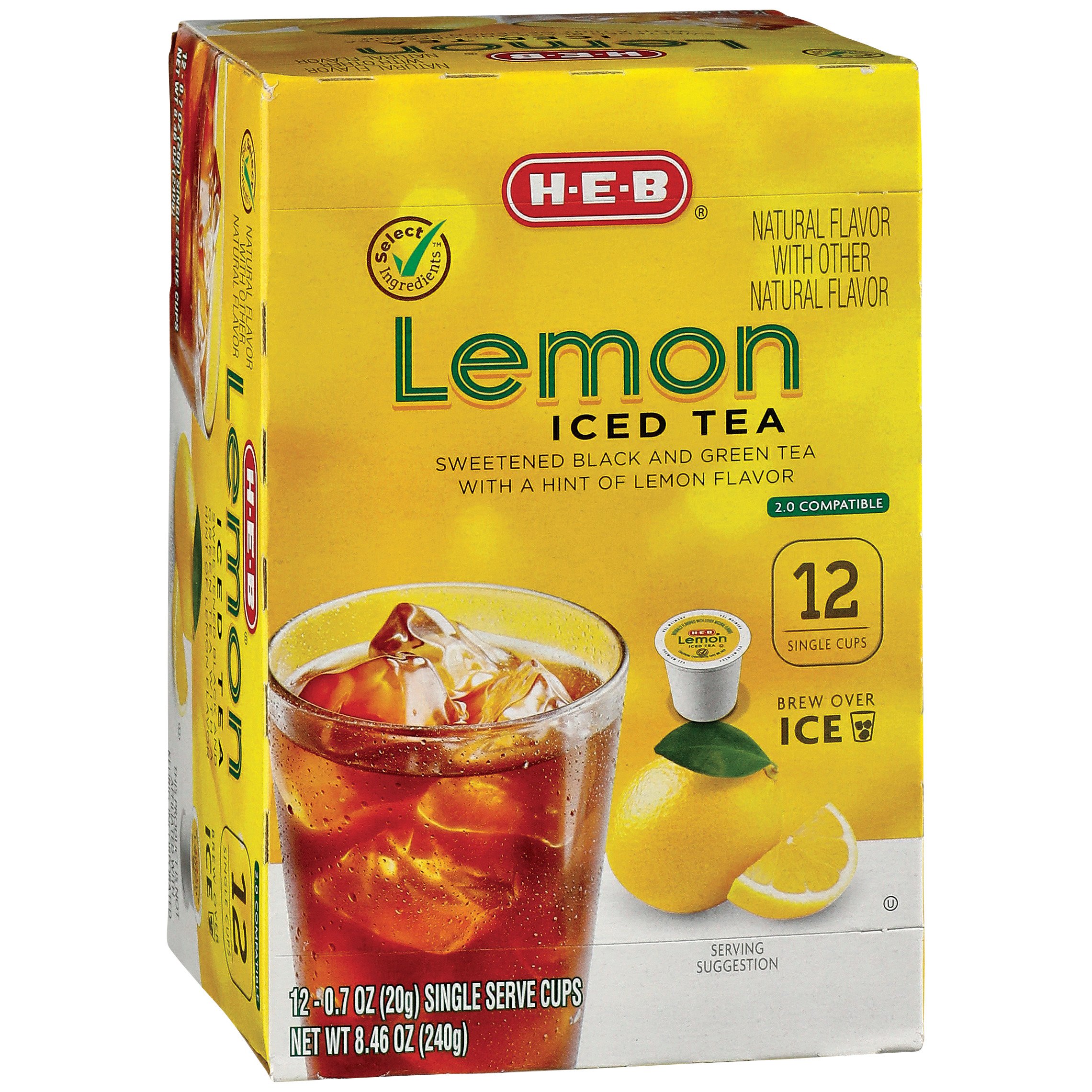 H-E-B Lemon Iced Tea Single Serve Cups - Shop Tea At H-E-B