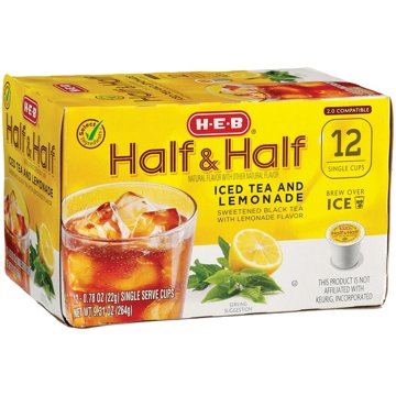 H-E-B Half & Half Iced Tea & Lemonade Single Serve Cups