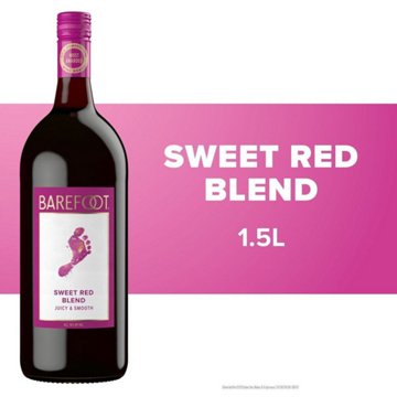 Barefoot Sweet Red Blend California Wine, 1.5 L