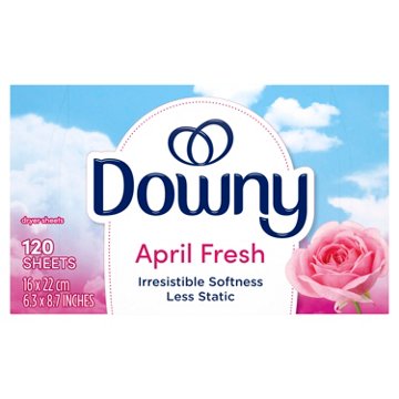 Downy Fabric Softener Dryer Sheets - April Fresh Scent, 120 ct