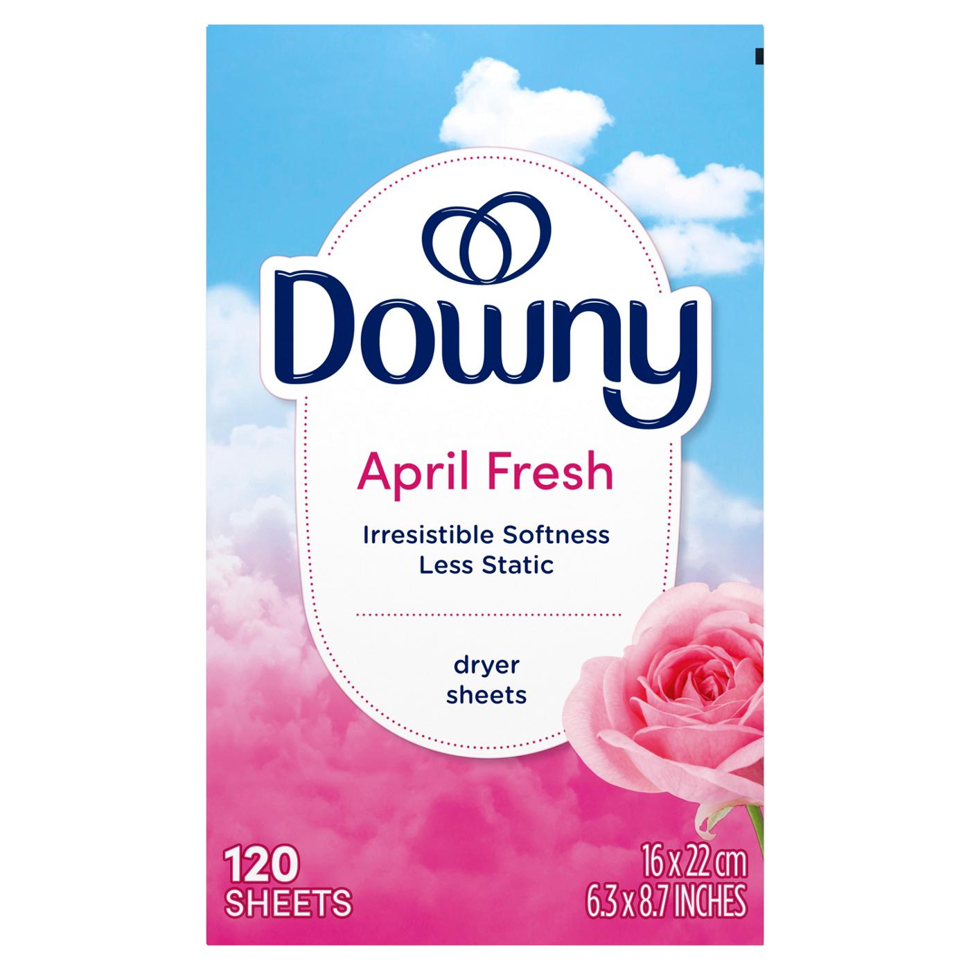 Downy Fabric Softener Dryer Sheets - April Fresh Scent; image 6 of 6