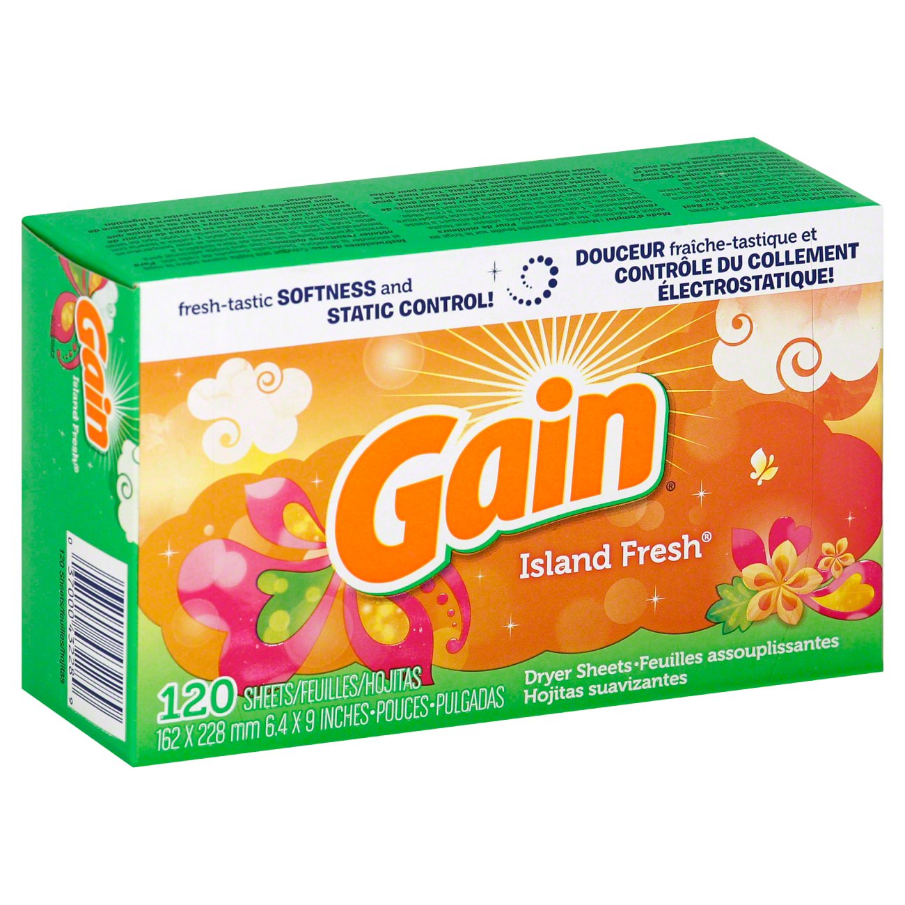 Gain Island Fresh Fabric Softener Dryer Sheets Shop Softeners at HEB