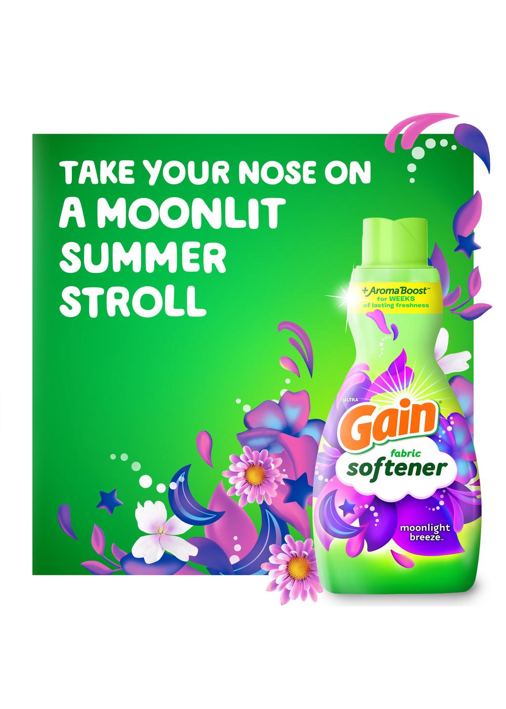 Gain Ultra Liquid Fabric Softener, 48 Loads - Moonlight Breeze; image 15 of 17