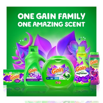 Gain Ultra Liquid Fabric Softener, 48 Loads - Moonlight Breeze, 35 oz