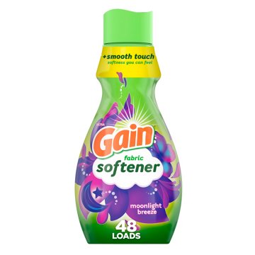 Gain Ultra Liquid Fabric Softener, 48 Loads - Moonlight Breeze, 35 oz
