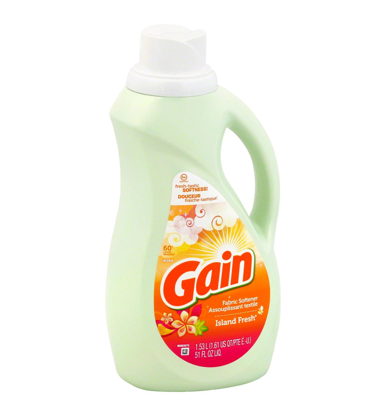Gain Liquid Fabric Softener, Island Fresh 60 Load Shop Softeners at HEB