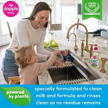 Dapple Baby Fragrance Free Bottle & Dish Soap, 16.9 oz