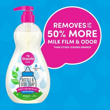 Dapple Baby Fragrance Free Bottle & Dish Soap, 16.9 oz