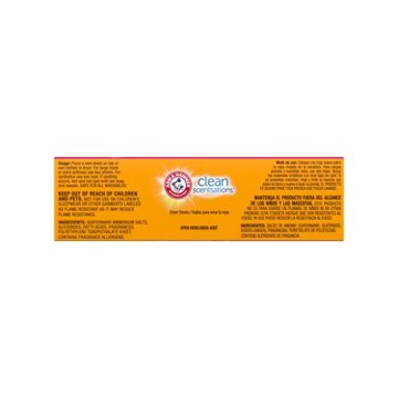 Arm & Hammer Clean Scentsations Fabric Softener Dryer Sheets - Tropical Paradise, 100 ct