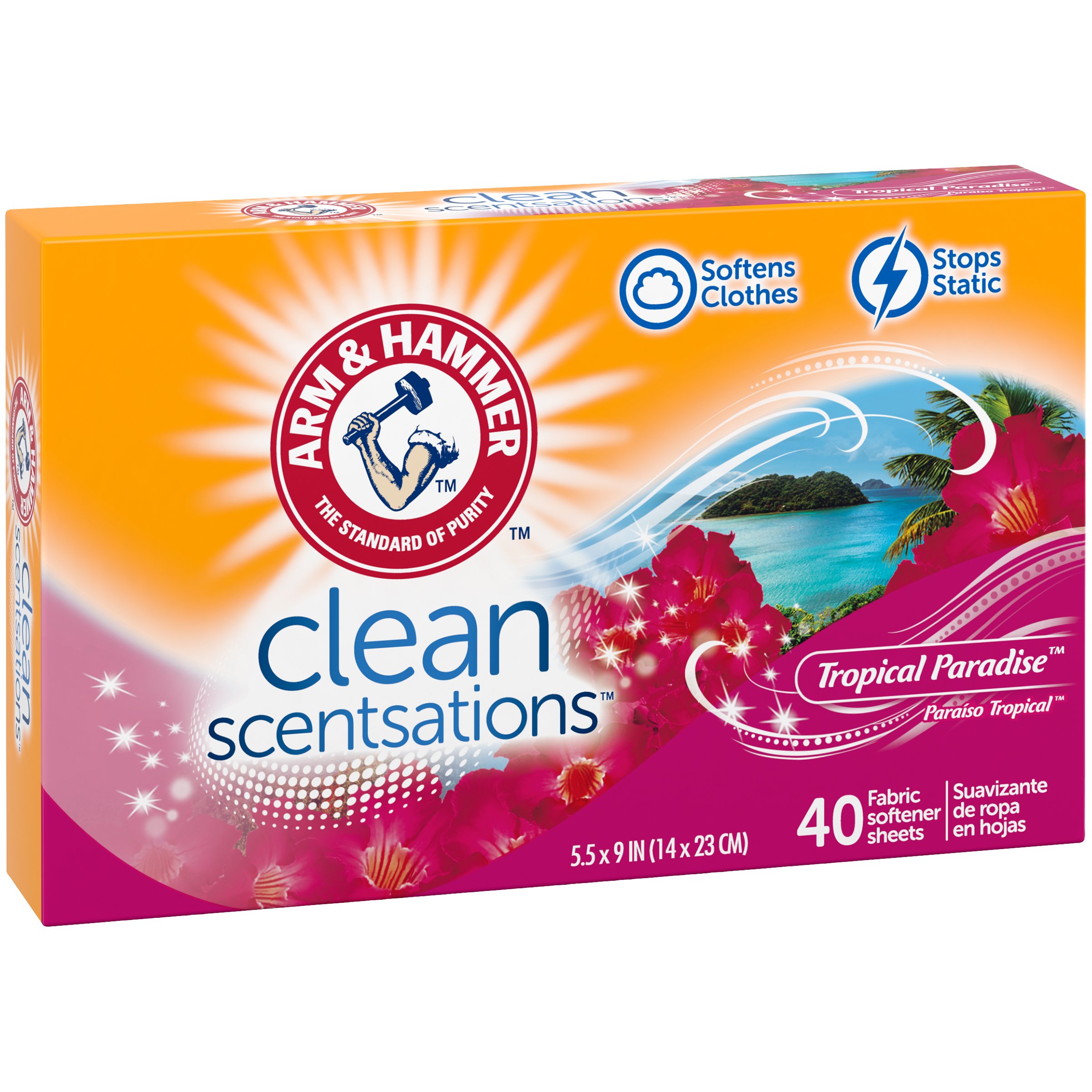 arm-hammer-fresh-n-soft-tropical-burst-fabric-softener-dryer-sheets