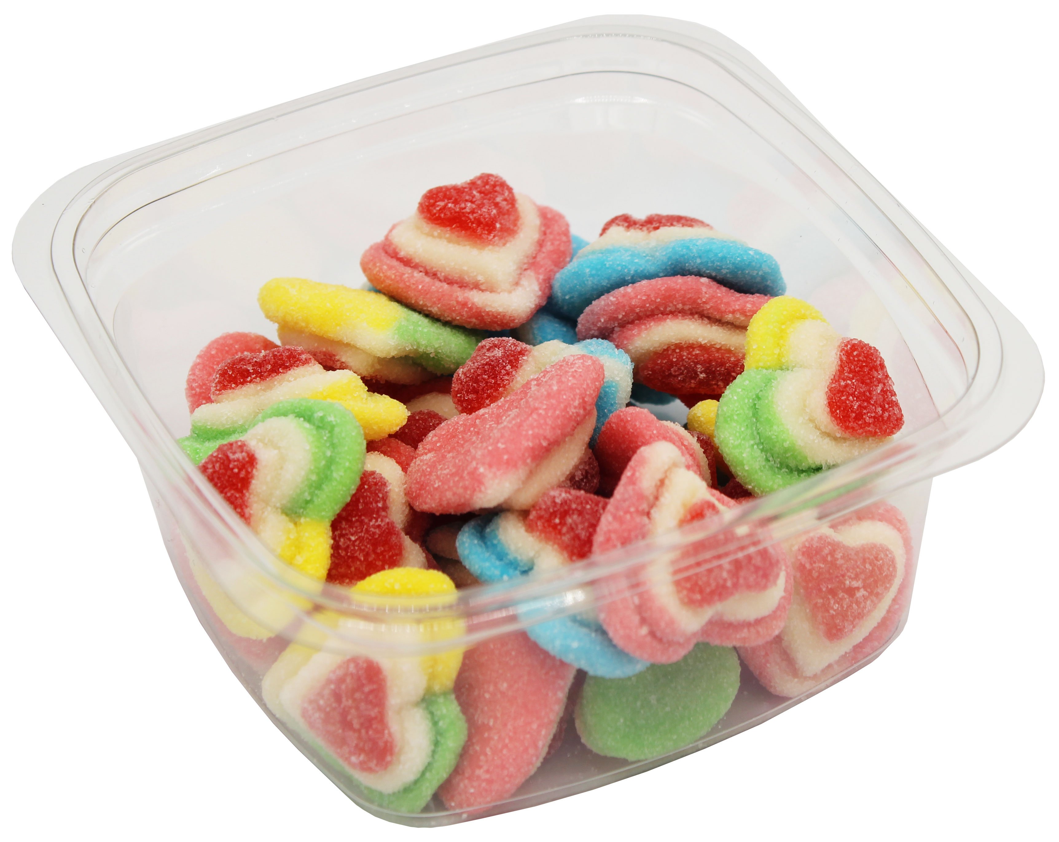 Clever Candy Rainbow Triple Layer Gummy Hearts, by lb | Central