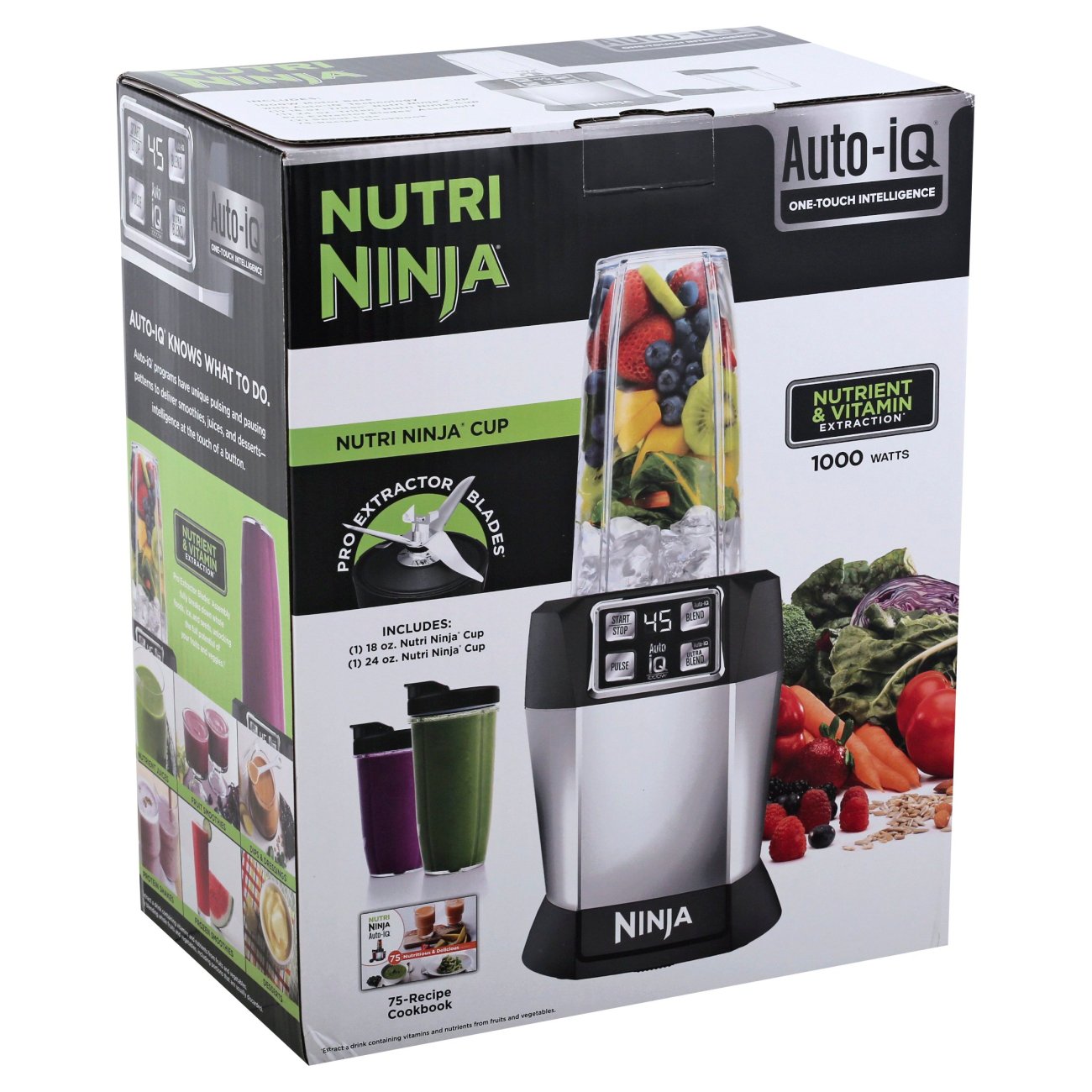 New Ninja Nutrí Blender PRO Auto IQ 1000 Watts In Original Box