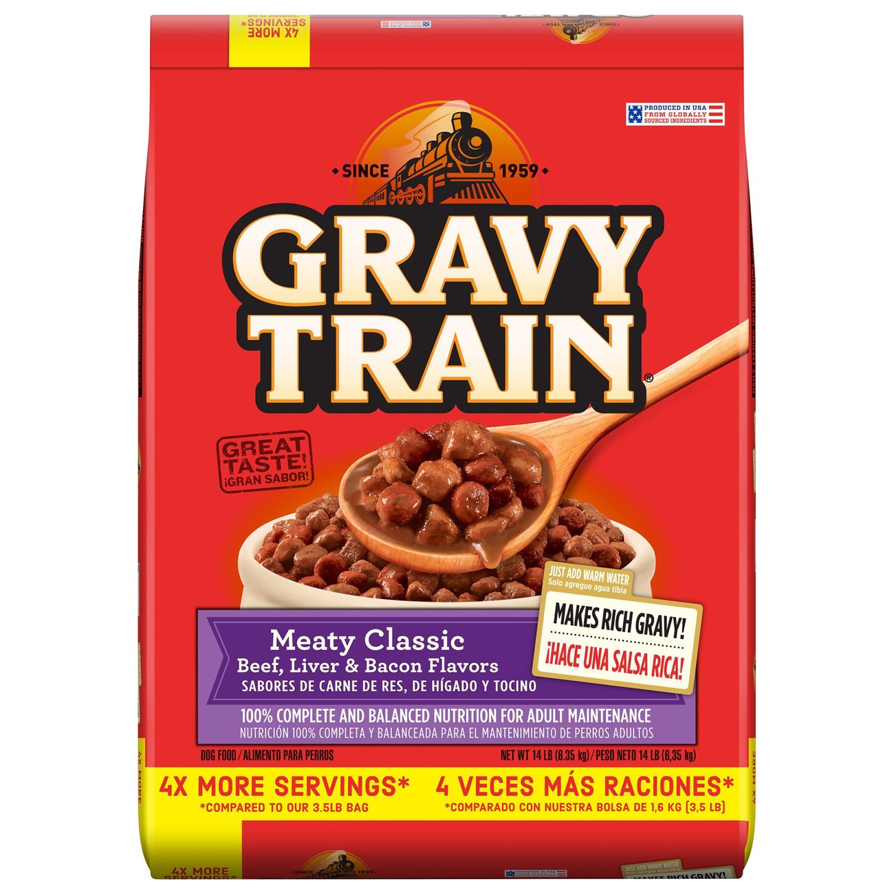 Gravy Train Meaty Classic Beef Liver & Bacon Dry Dog Food Shop Food