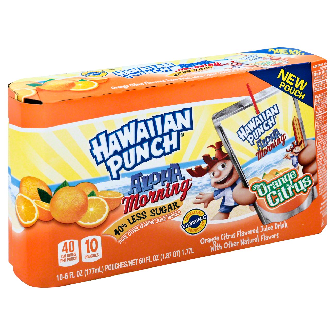 Hawaiian Punch Aloha Morning Orange Citrus Drink Pouch Shop Juice At H E B 2799