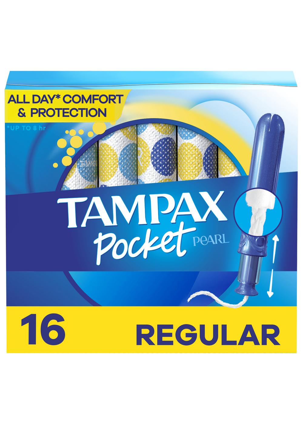 Tampax Pearl Pocket Tampons Regular, Unscented; image 11 of 11